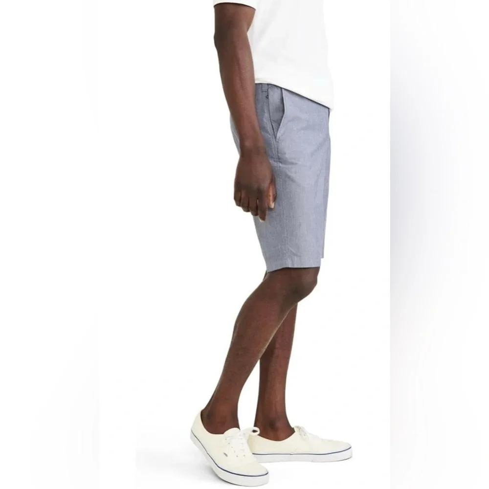 Dockers Mens Ultimate Straight Fit Supreme Flex Shorts Chambray Size 38